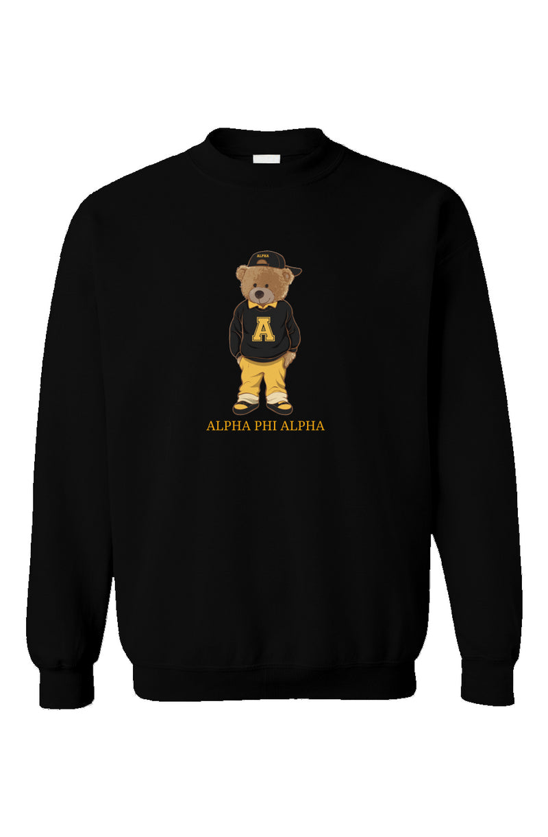 Embroidered Alpha Bear Crewneck