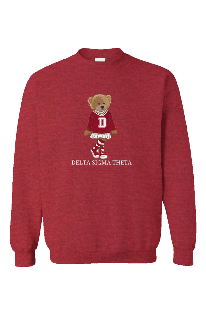 Embroidered Delta Bear Crewneck