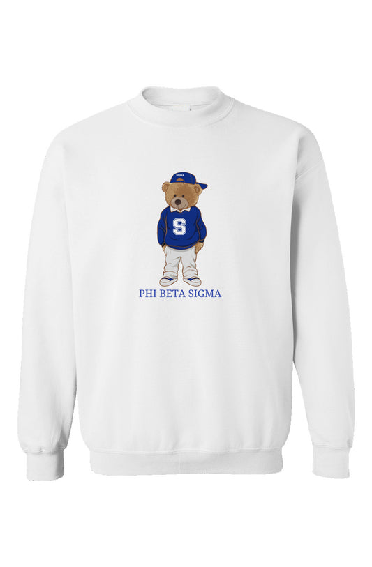 Embroidered Sigma Bear Crewneck