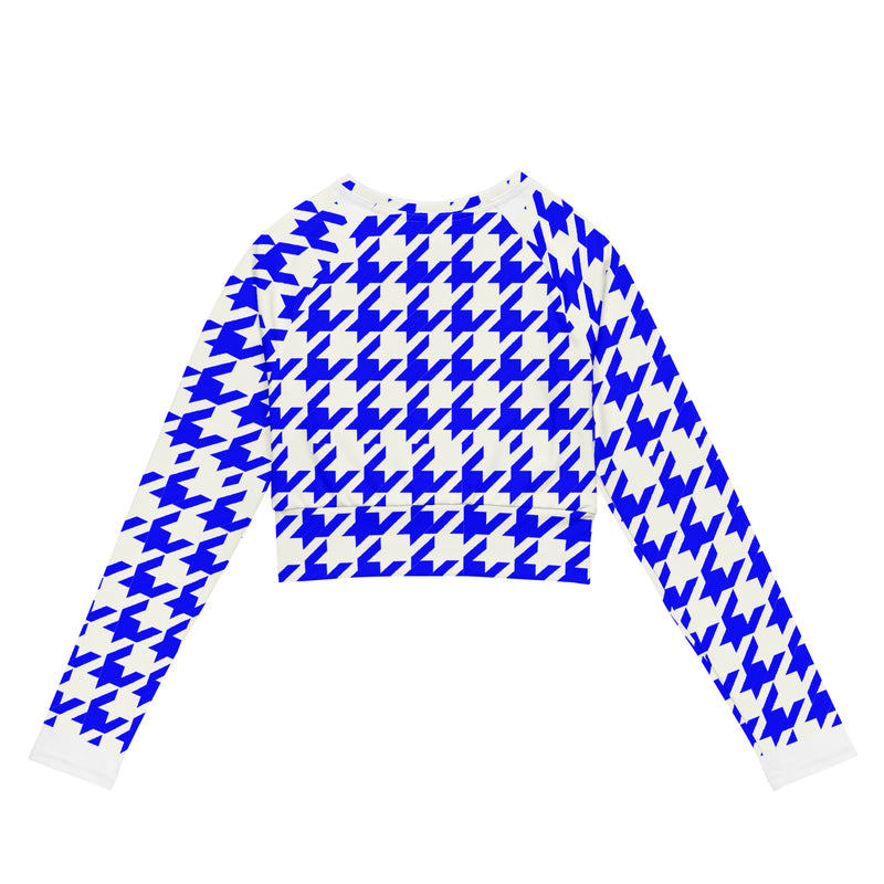 Zeta Houndstooth Crop Top