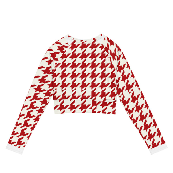 Delta Houndstooth Crop Top