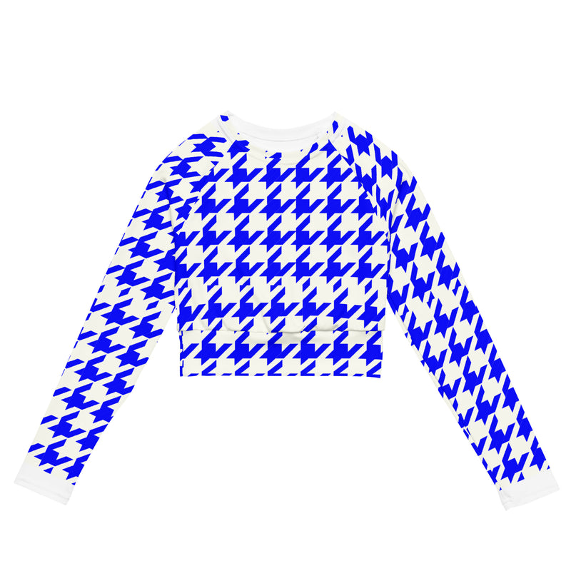 Zeta Houndstooth Crop Top