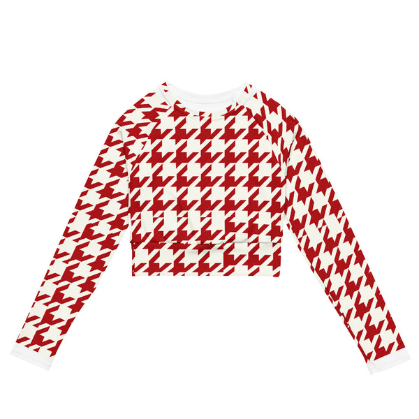 Delta Houndstooth Crop Top