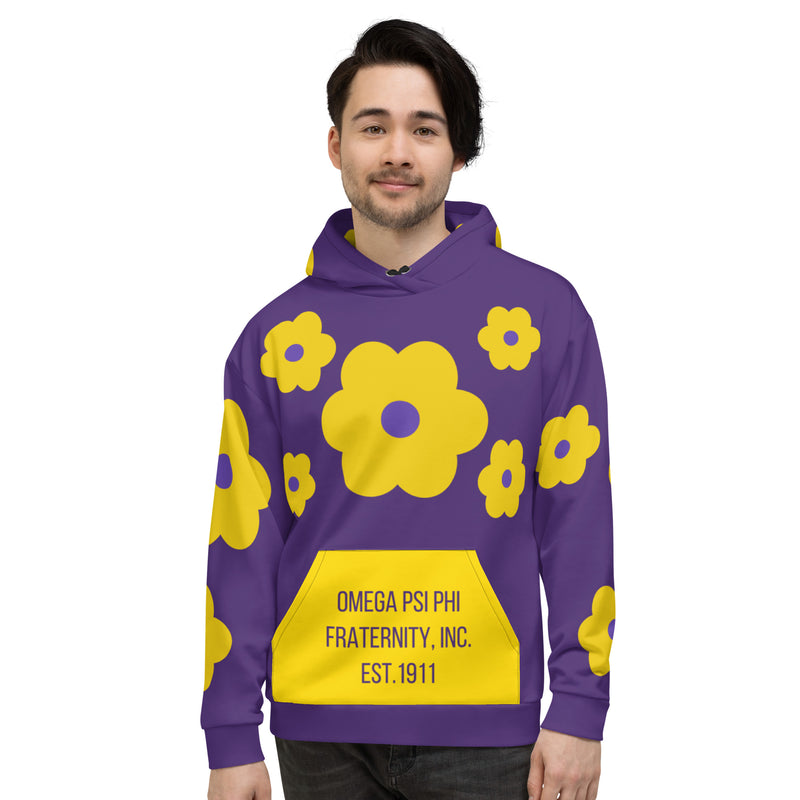 Omega Flat Flower Hoodie