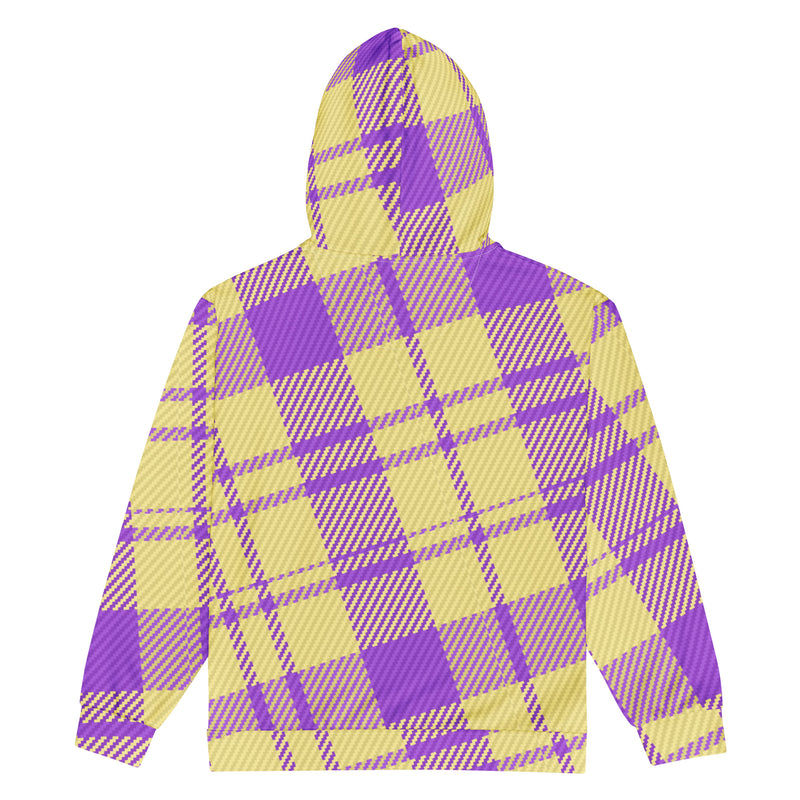 Omega Plaid zip hoodie