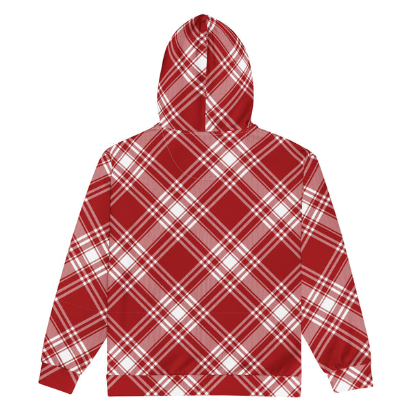 Delta Plaid Zip Hoodie