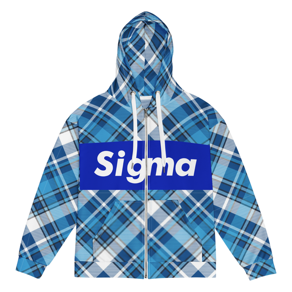 Sigma Plaid Zip Hoodie