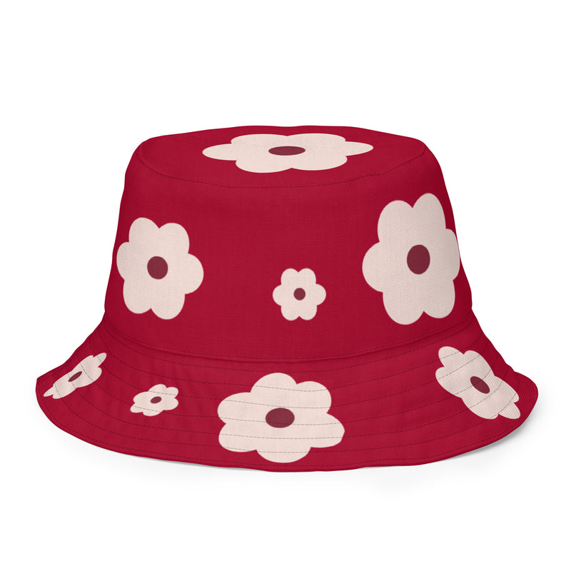 Delta Flat Flower Reversible bucket hat