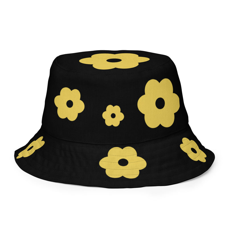 Alpha Flat Flower Reversible bucket hat