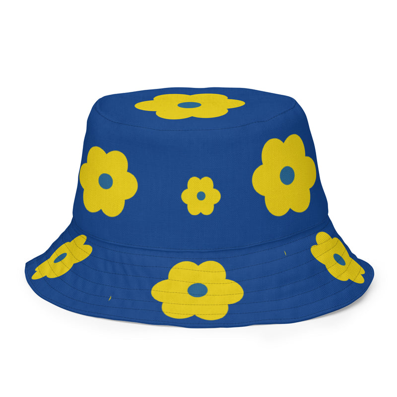 SGRho Flat Flower Reversible bucket hat