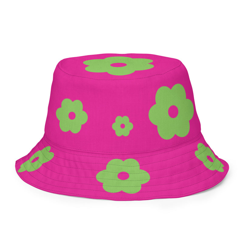 AKA Flat Flower Reversible bucket hat