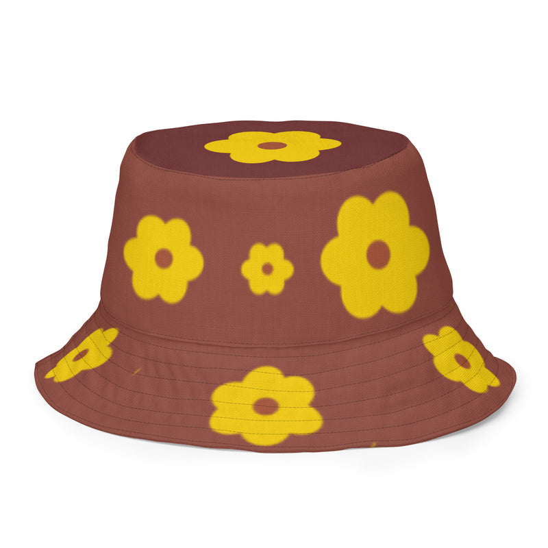 Iota Flat Flower bucket hat