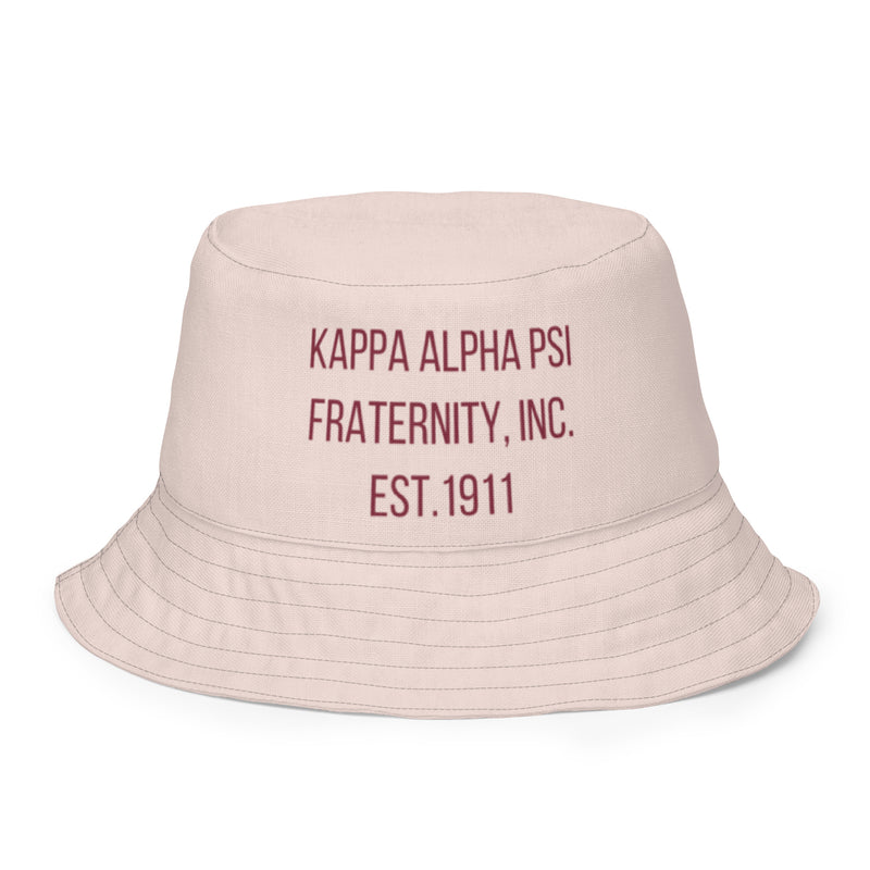 Kappa Flat Flower Reversible bucket hat