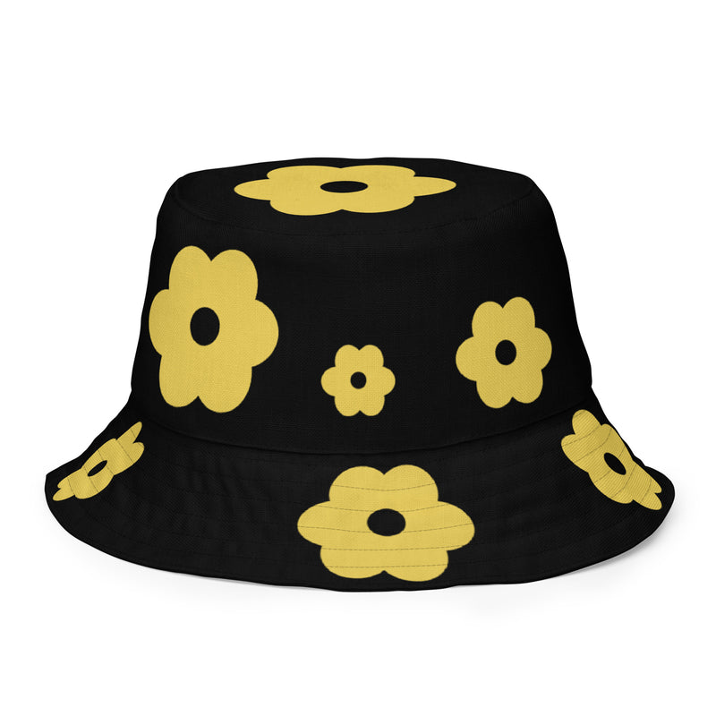 Alpha Flat Flower Reversible bucket hat