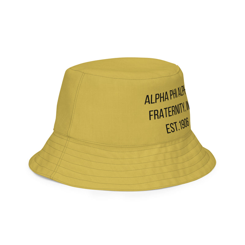 Alpha Flat Flower Reversible bucket hat