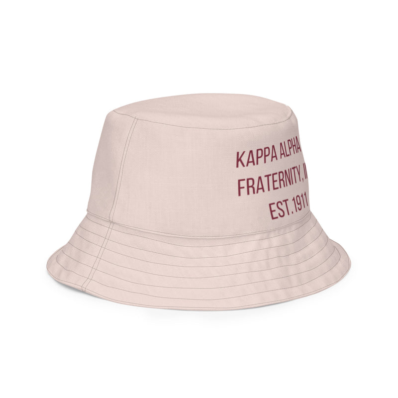 Kappa Flat Flower Reversible bucket hat