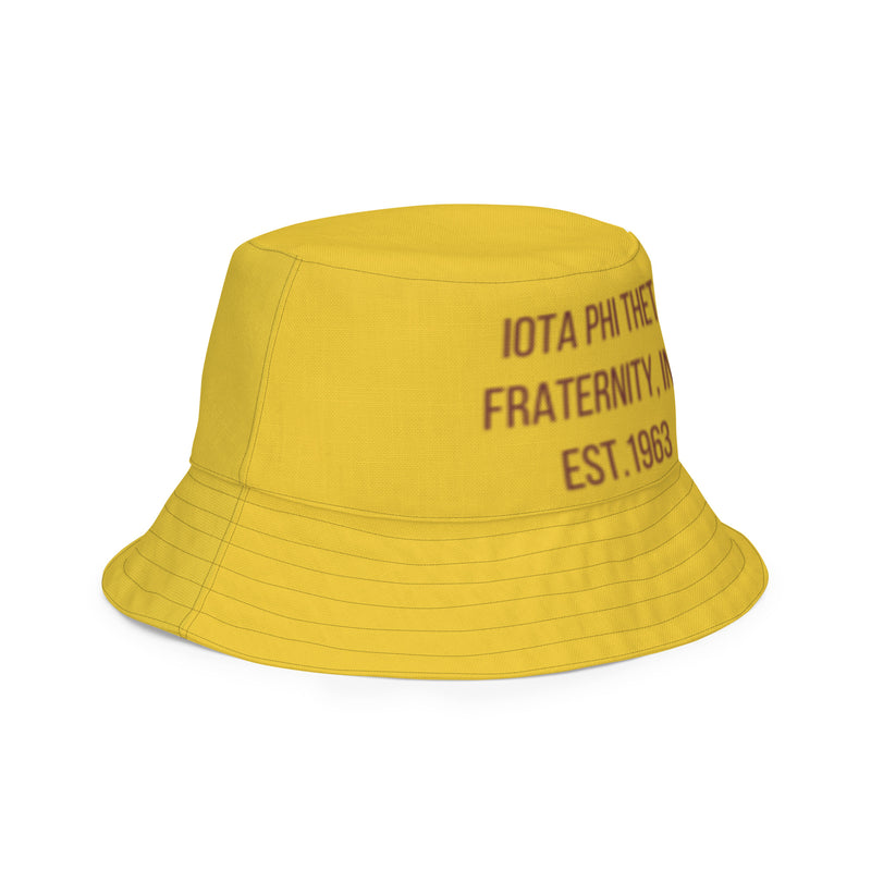 Iota Flat Flower bucket hat