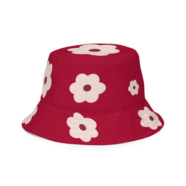 Delta Flat Flower Reversible bucket hat