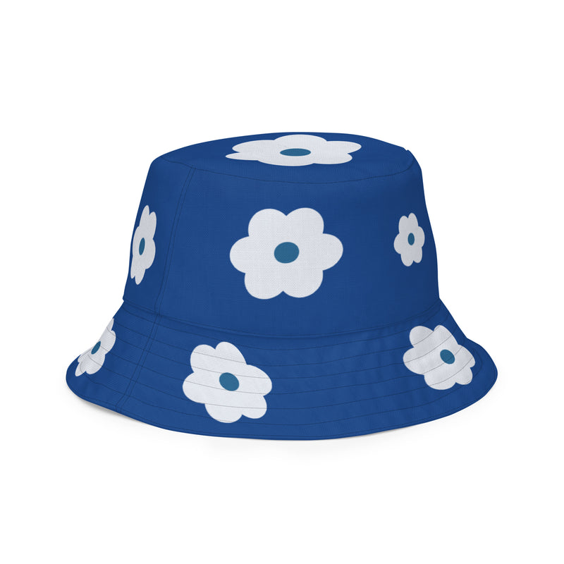 Zeta Flat Flower Reversible bucket hat