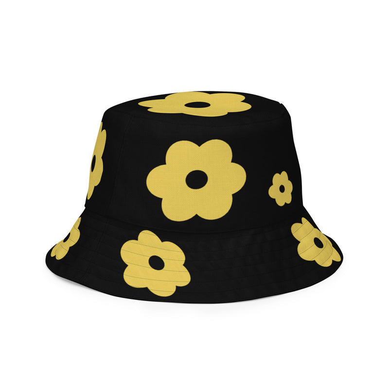 Alpha Flat Flower Reversible bucket hat