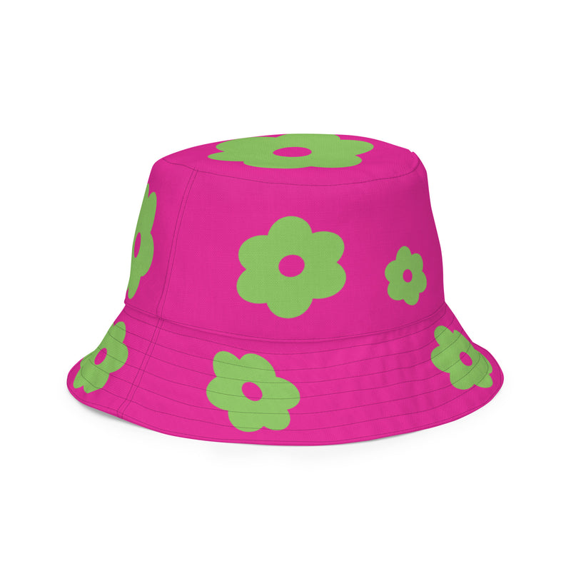 AKA Flat Flower Reversible bucket hat