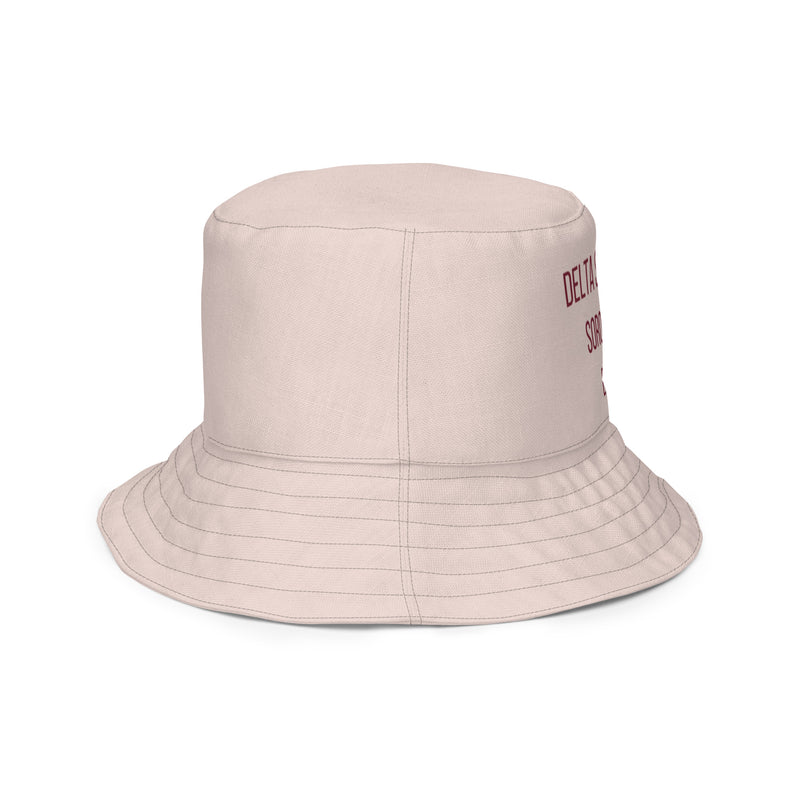 Delta Flat Flower Reversible bucket hat