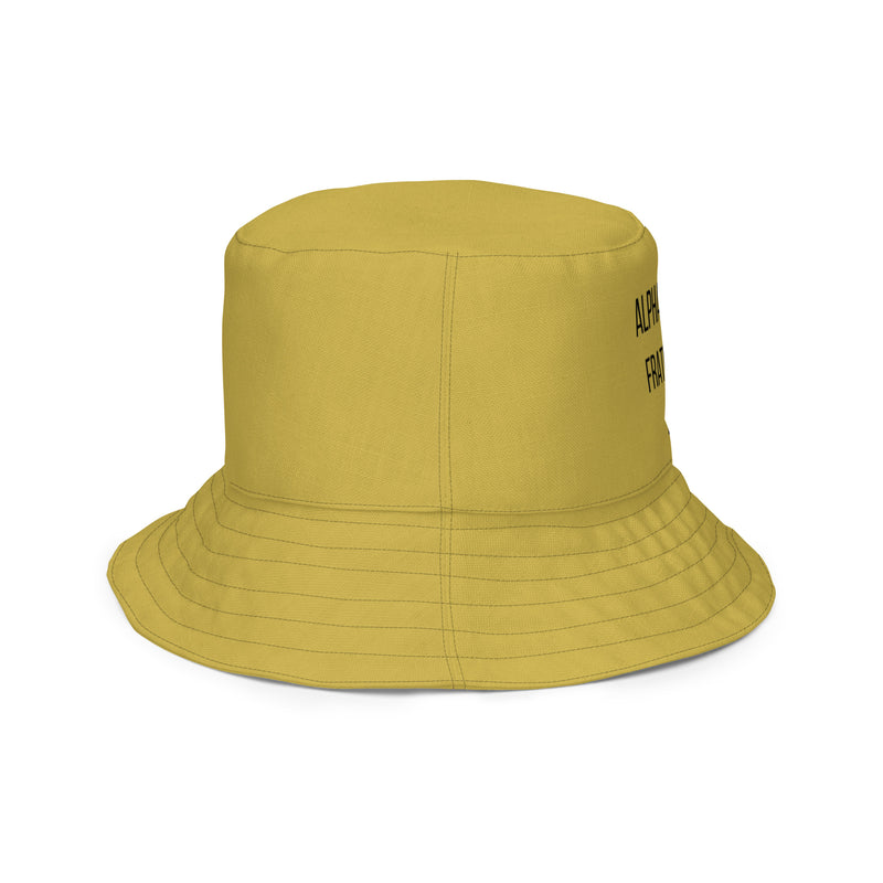 Alpha Flat Flower Reversible bucket hat