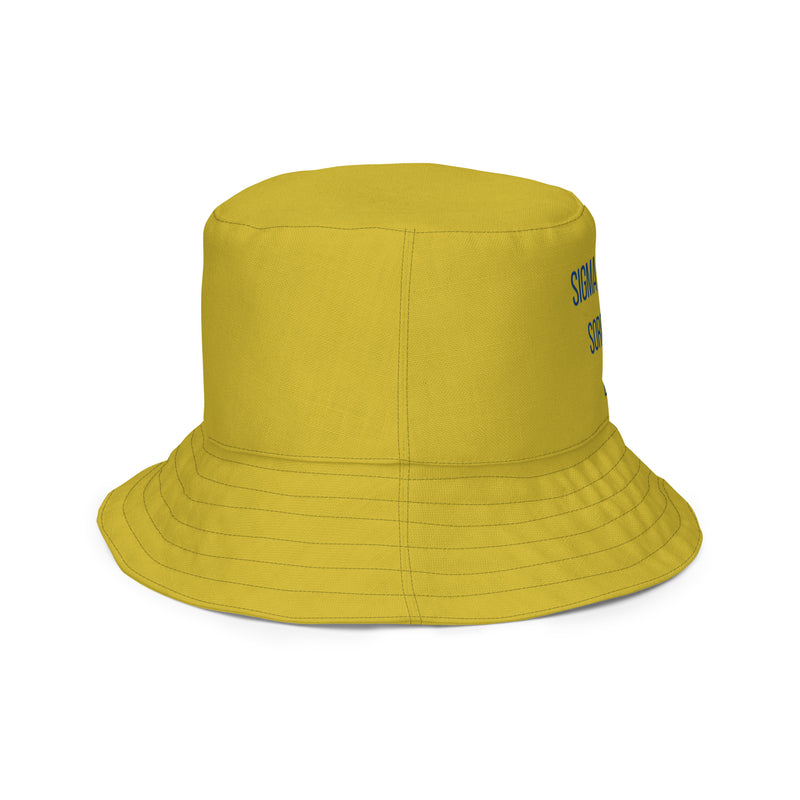 SGRho Flat Flower Reversible bucket hat