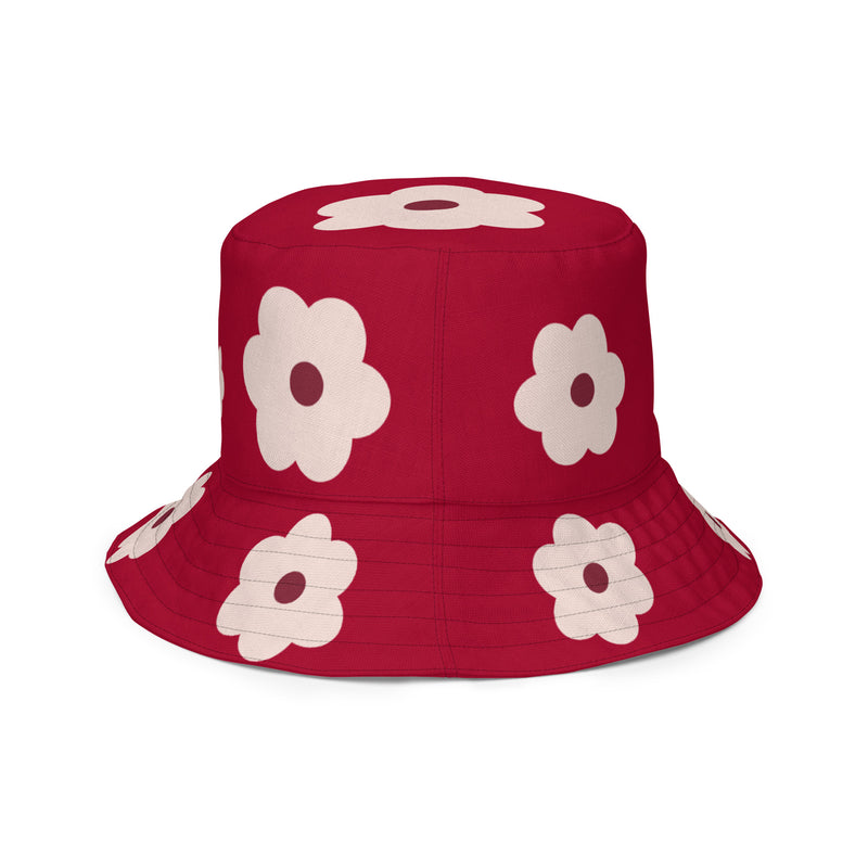 Delta Flat Flower Reversible bucket hat