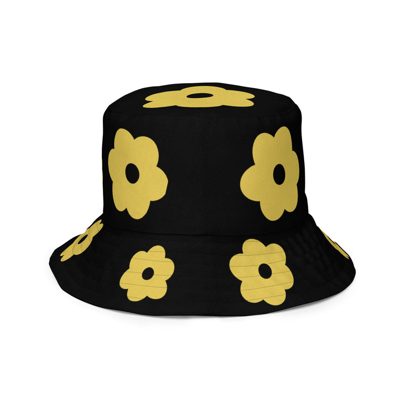 Alpha Flat Flower Reversible bucket hat