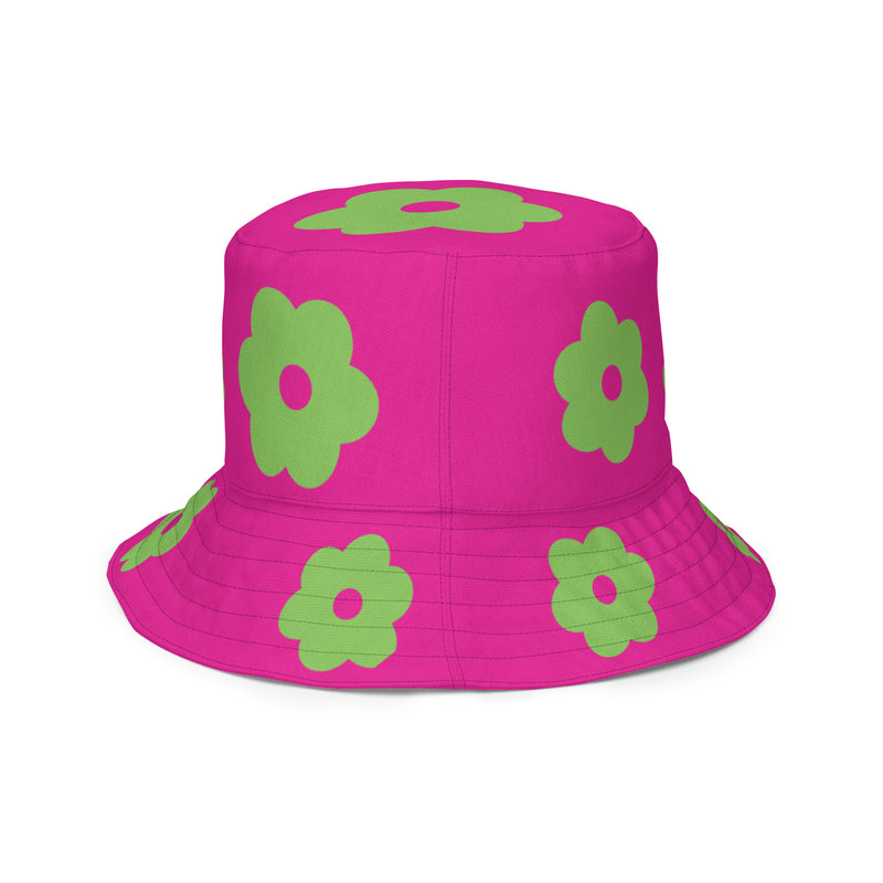 AKA Flat Flower Reversible bucket hat