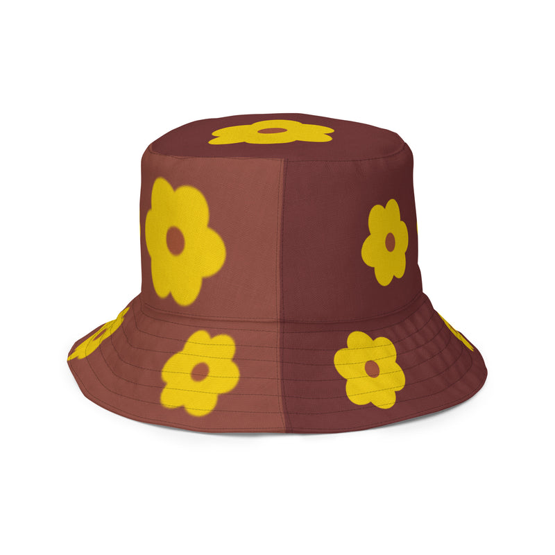 Iota Flat Flower bucket hat