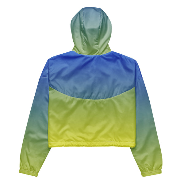 SGRHO Gradient Women’s cropped windbreaker