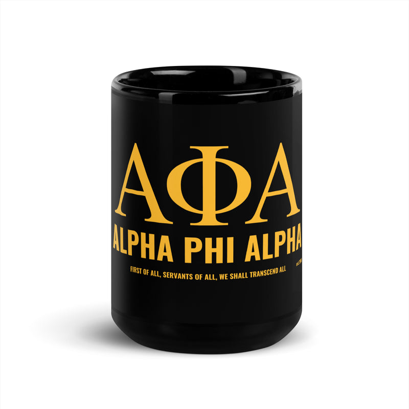 Alpha Black Glossy Mug