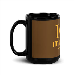 Iota Black Glossy Mug