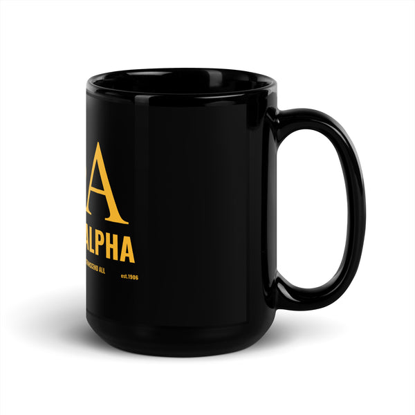 Alpha Black Glossy Mug