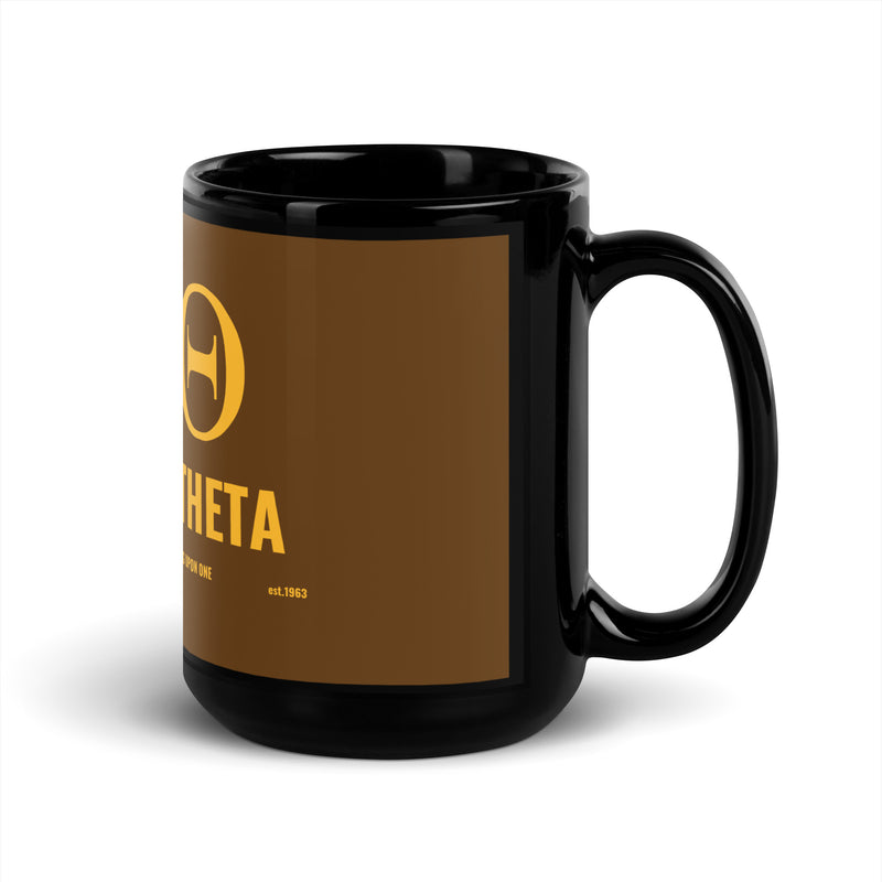 Iota Black Glossy Mug