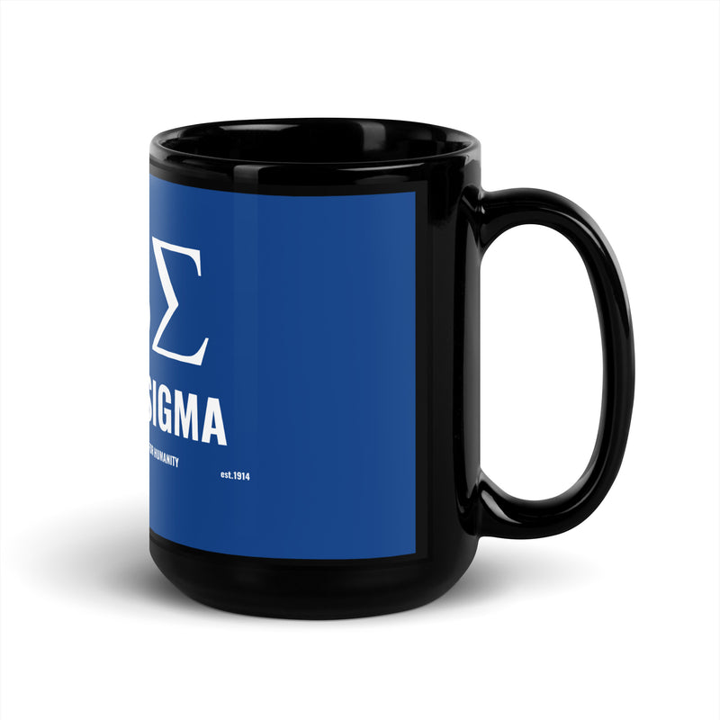 Sigma Black Glossy Mug