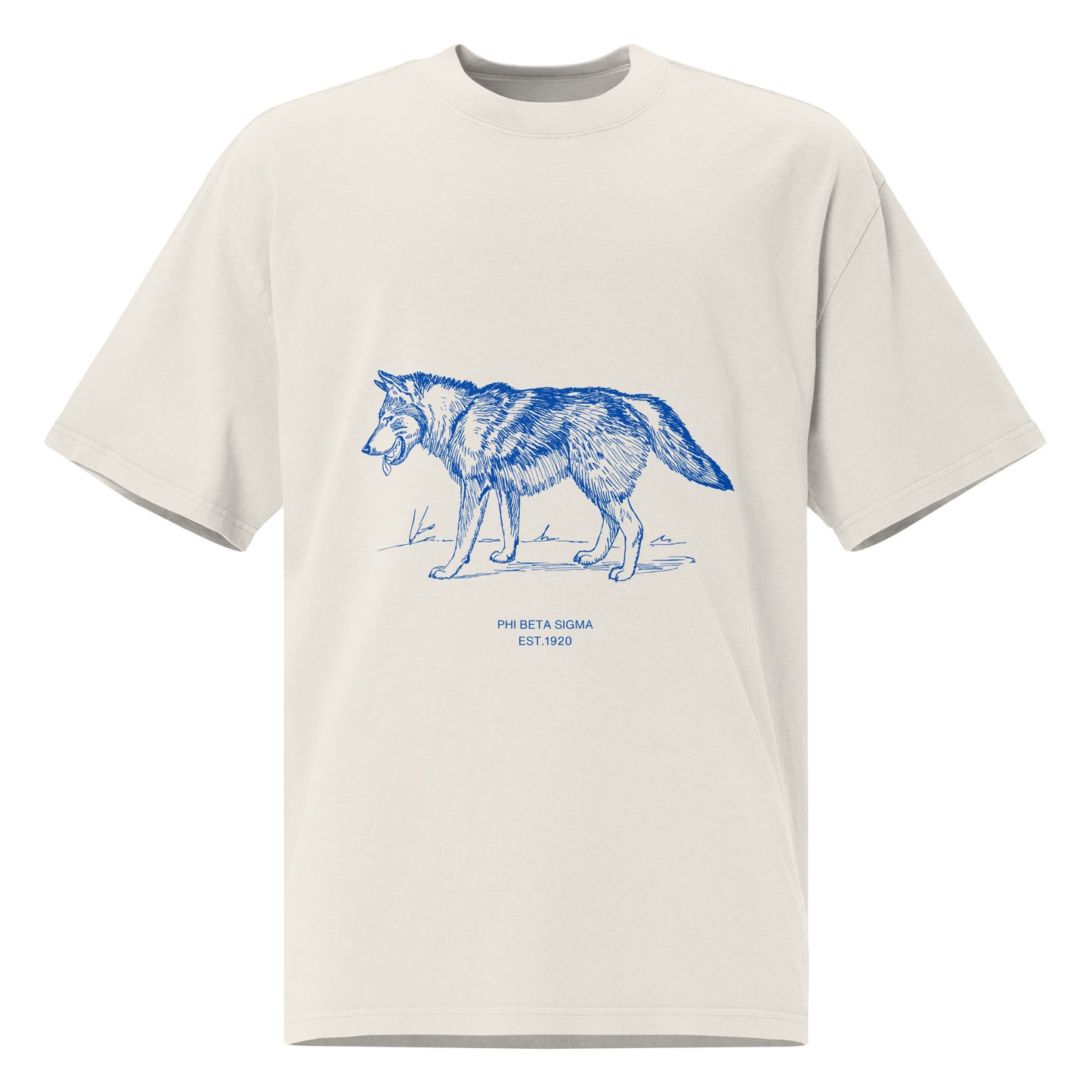 Sigma Wolf Oversized faded t-shirt